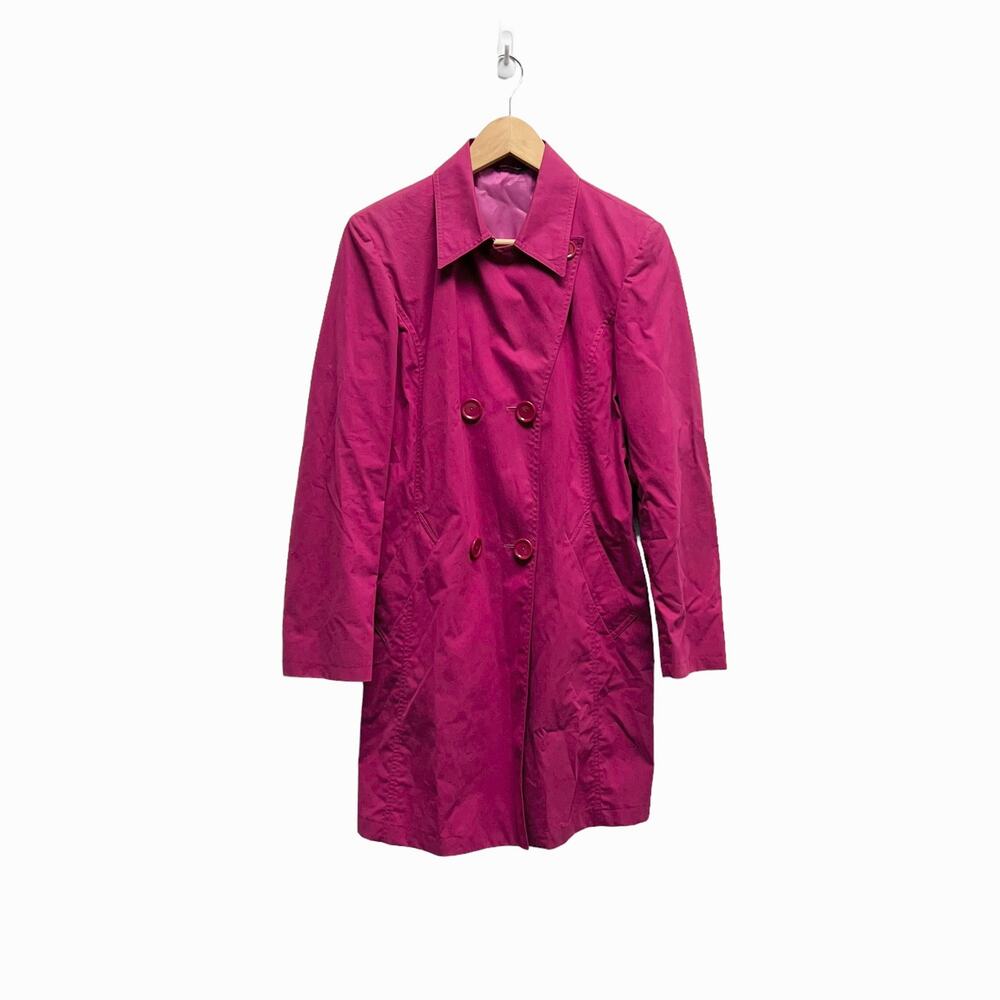 Cinzia Rocca Fuchsia Double Breasted Coat Jacket Size 4